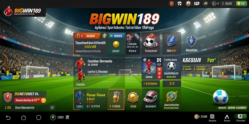 Tampilan gameplay taruhan olahraga di BIGWIN189.