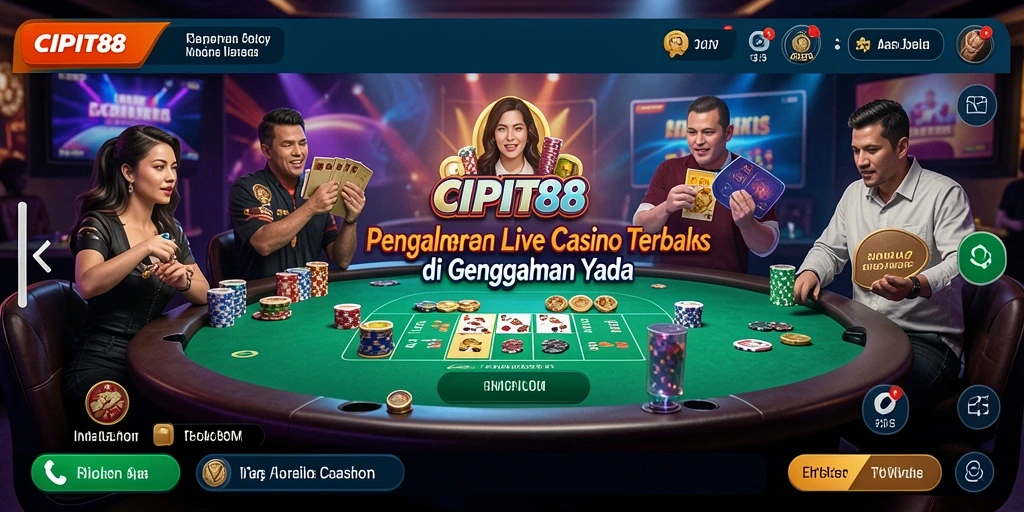 Gameplay Live Casino yang seru dan interaktif di CIPIT88.