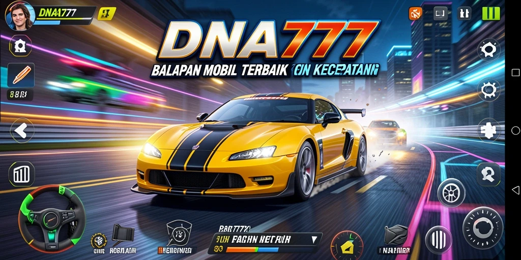 Gameplay DNA777 yang intens dan menegangkan saat balapan.