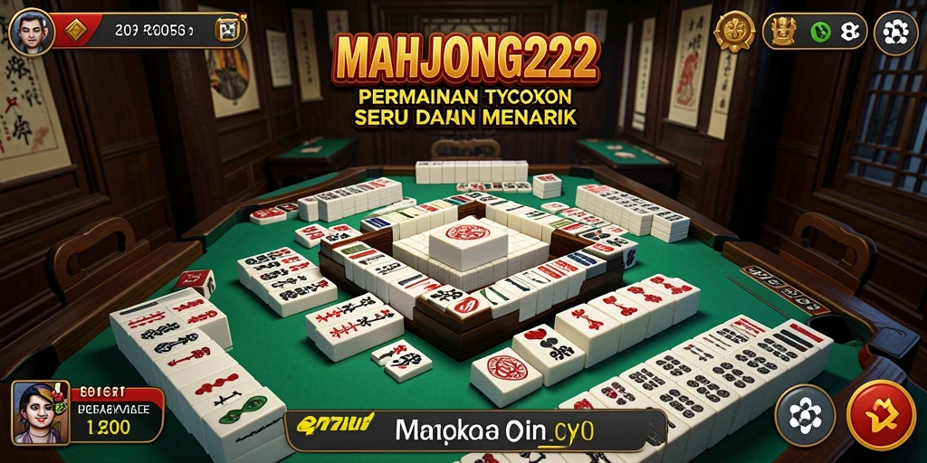 Gameplay seru MAHJONG222 yang menunjukkan manajemen bisnis Tycoon.