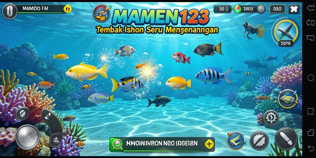 Tampilan gameplay MAMEN123 yang seru dan penuh tantangan Tembak Ikan.