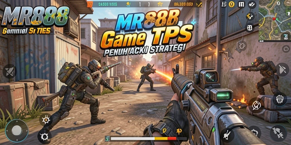 Tampak aksi mendebarkan dalam game TPS MR888.