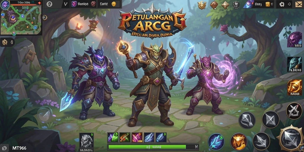 Tampilan gameplay MT966 yang mendebarkan dalam dunia ARPG.