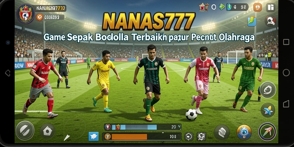Gameplay menarik NANAS777 menunjukkan aksi seru dalam pertandingan sepak bola.