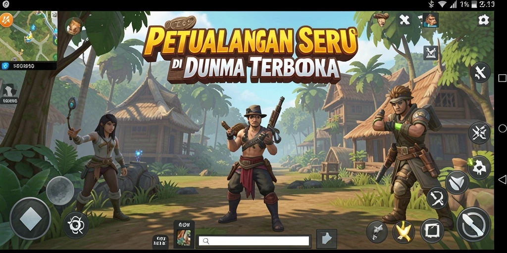 Screenshot gameplay OCE69 menampilkan grafik open world yang memukau.