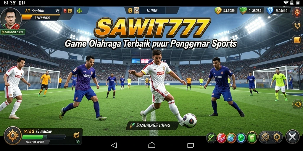 Tampilan gameplay SAWIT777 dengan aksi olahraga yang seru.