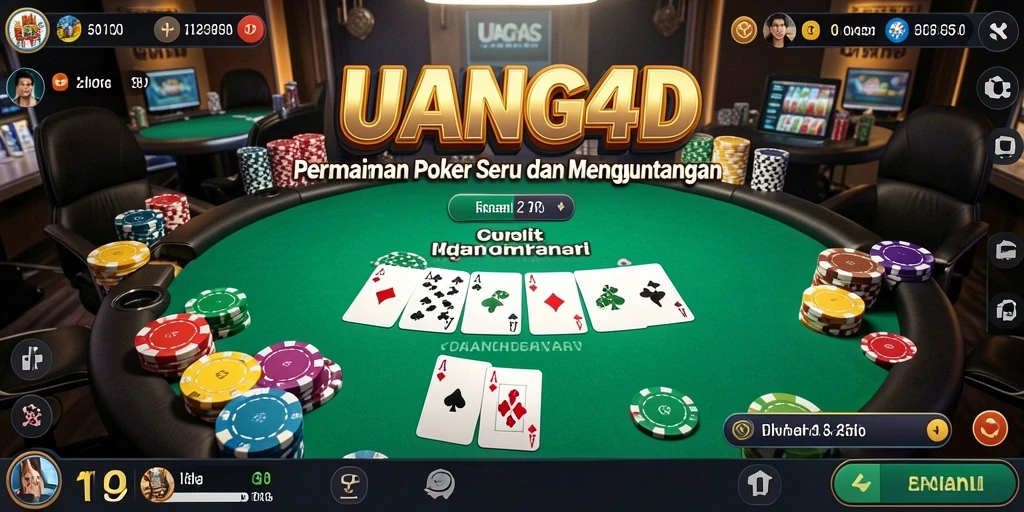 Tampilan antarmuka dan gameplay seru UANG4D.