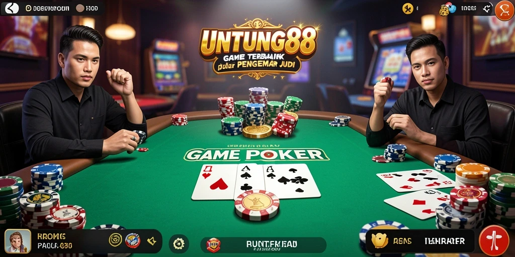 Tampilan gameplay poker yang seru di UNTUNG88.