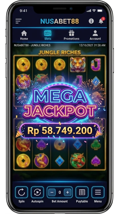 Tampilan utama aplikasi nusabet88 yang user-friendly.